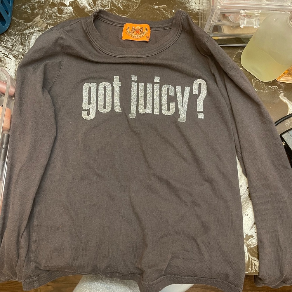 RARE Juicy Couture Got Juicy? Long sleeve tee